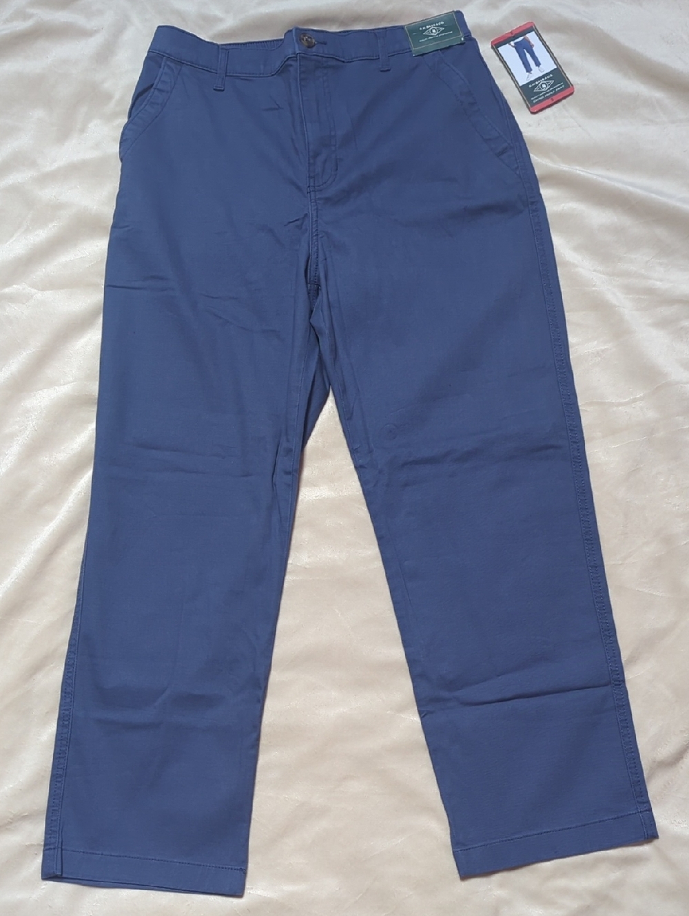 Women's Navy Blue Chino Ankle Pants